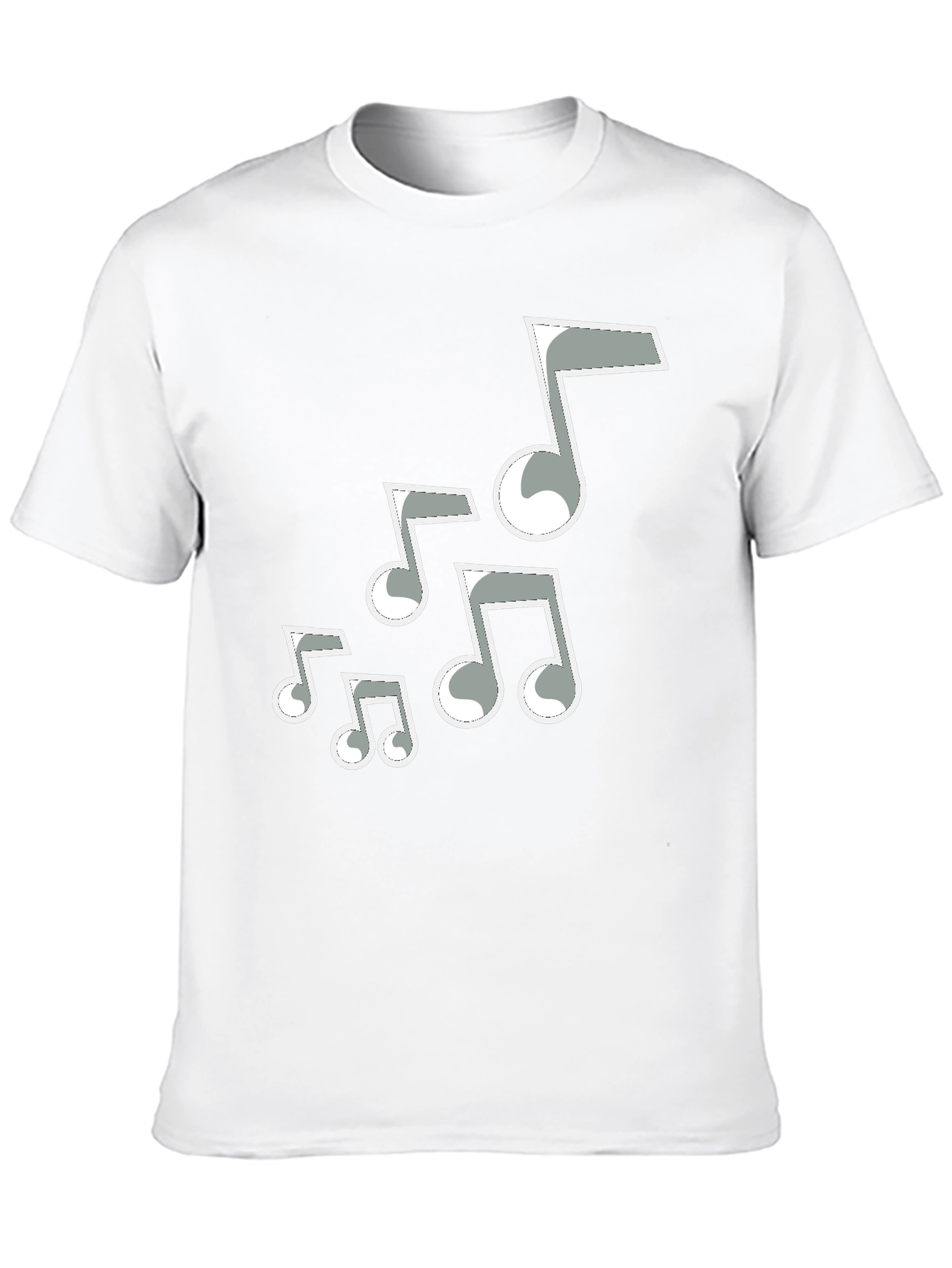 Music Note T-Shirt - Casual Black Tee
