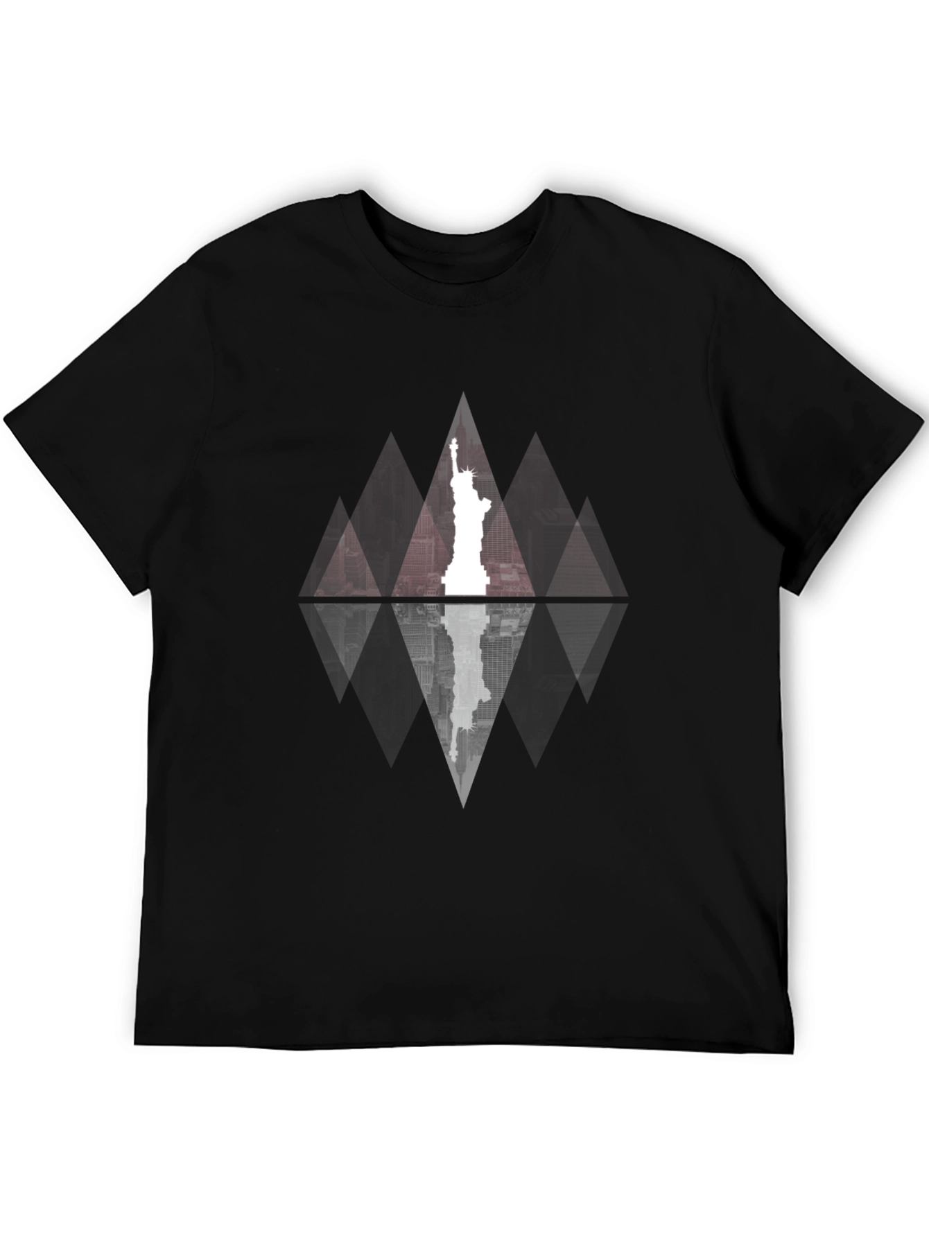 Statue of Liberty Geometric Graphic Tee