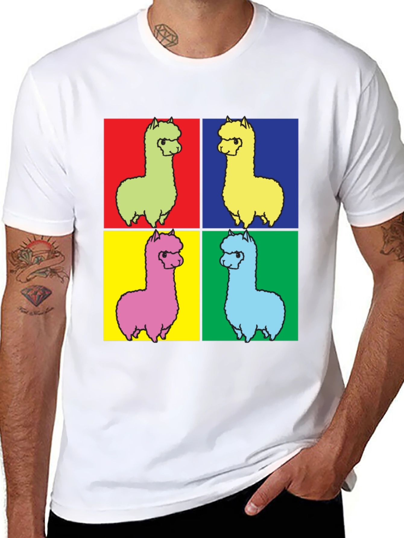 Pop Art Alpaca T-Shirt
