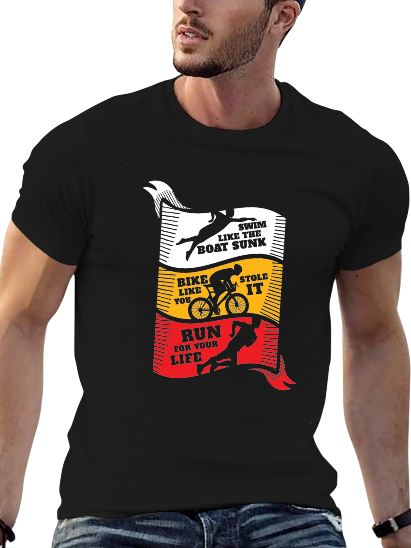 Triathlon T-Shirt: Swim Bike Run