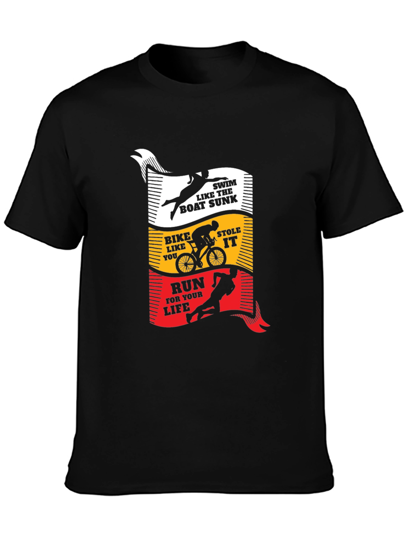 Triathlon T-Shirt: Swim Bike Run