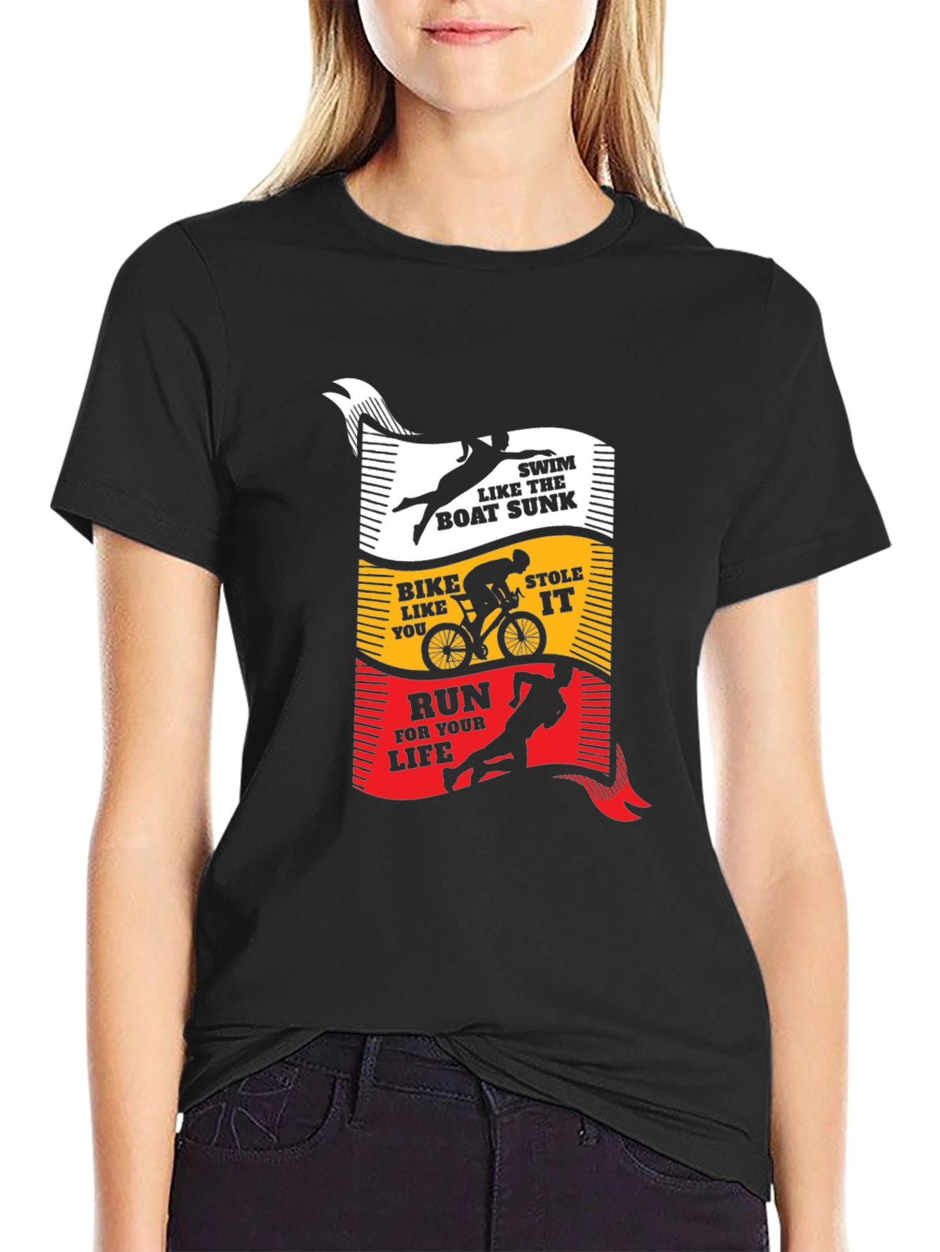 Triathlon T-Shirt: Swim Bike Run