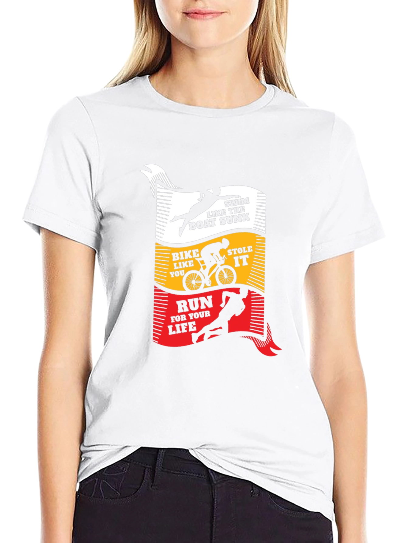 Triathlon T-Shirt: Swim Bike Run