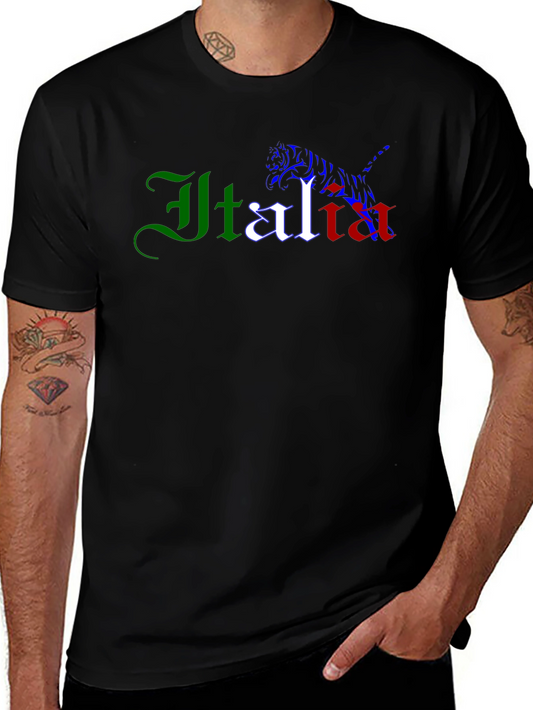 Italia Graphic Tee - Mens Black T-Shirt