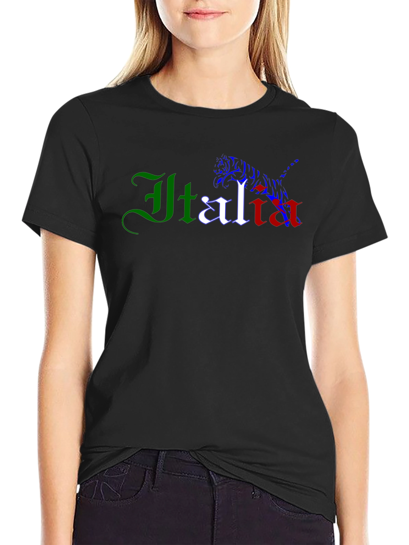 Italia Graphic Tee - Mens Black T-Shirt