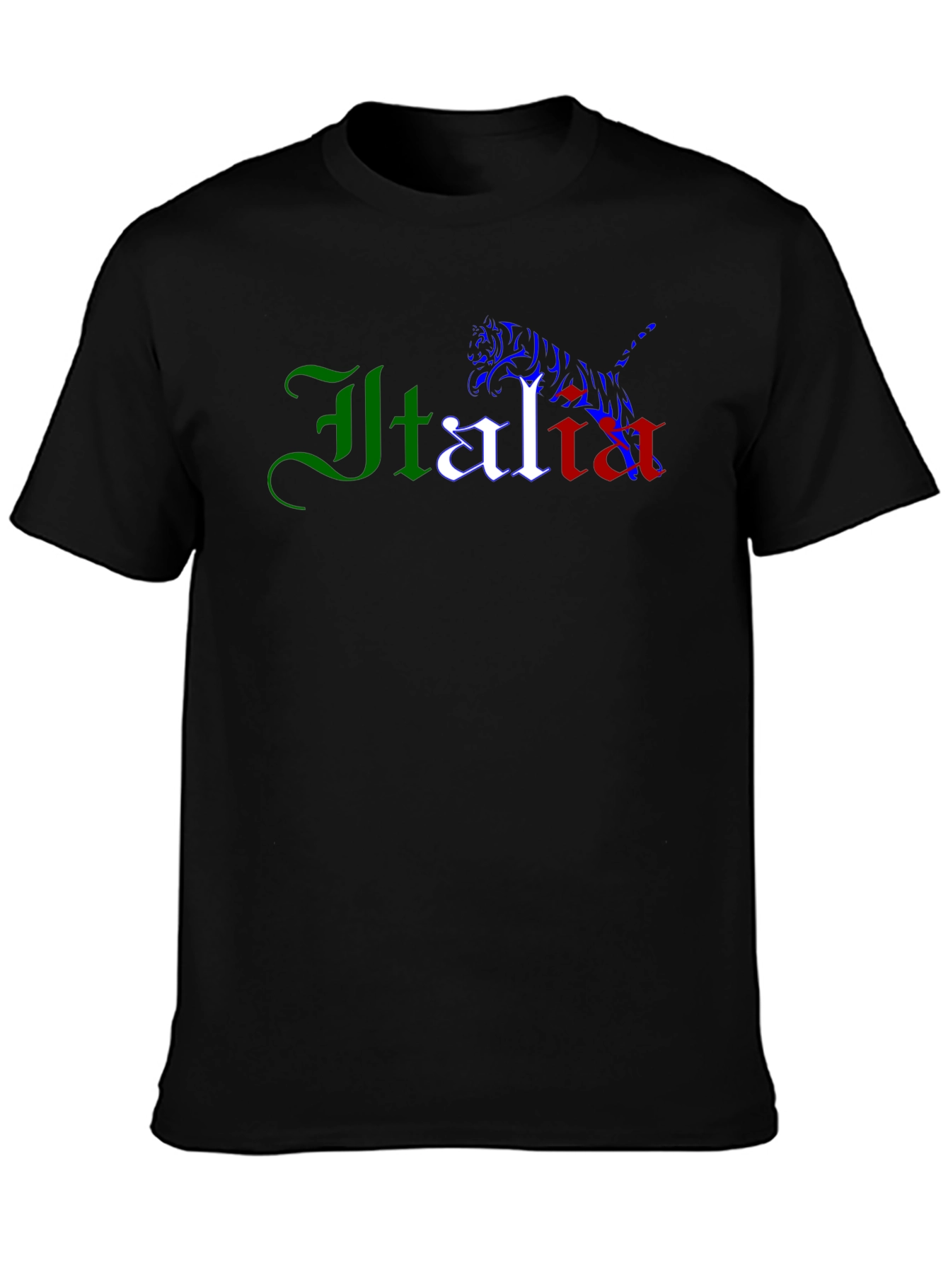 Italia Graphic Tee - Mens Black T-Shirt