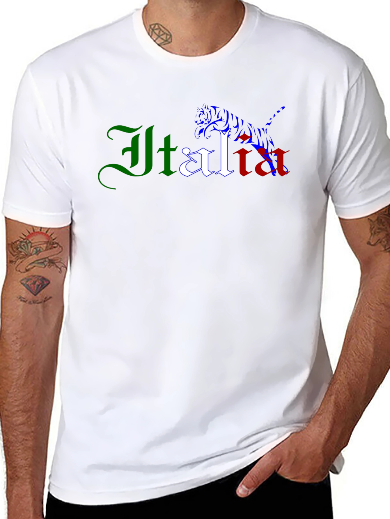 Italia Graphic Tee - Mens Black T-Shirt