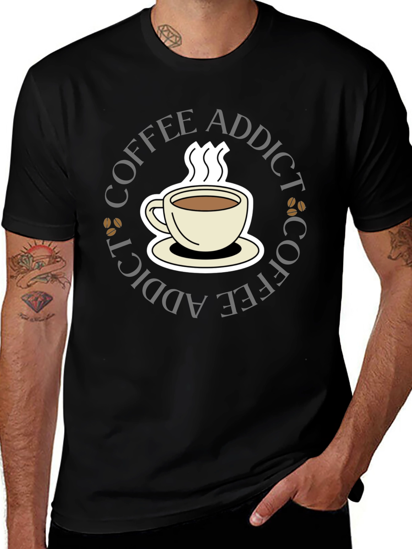 Coffee Addict Black T-Shirt