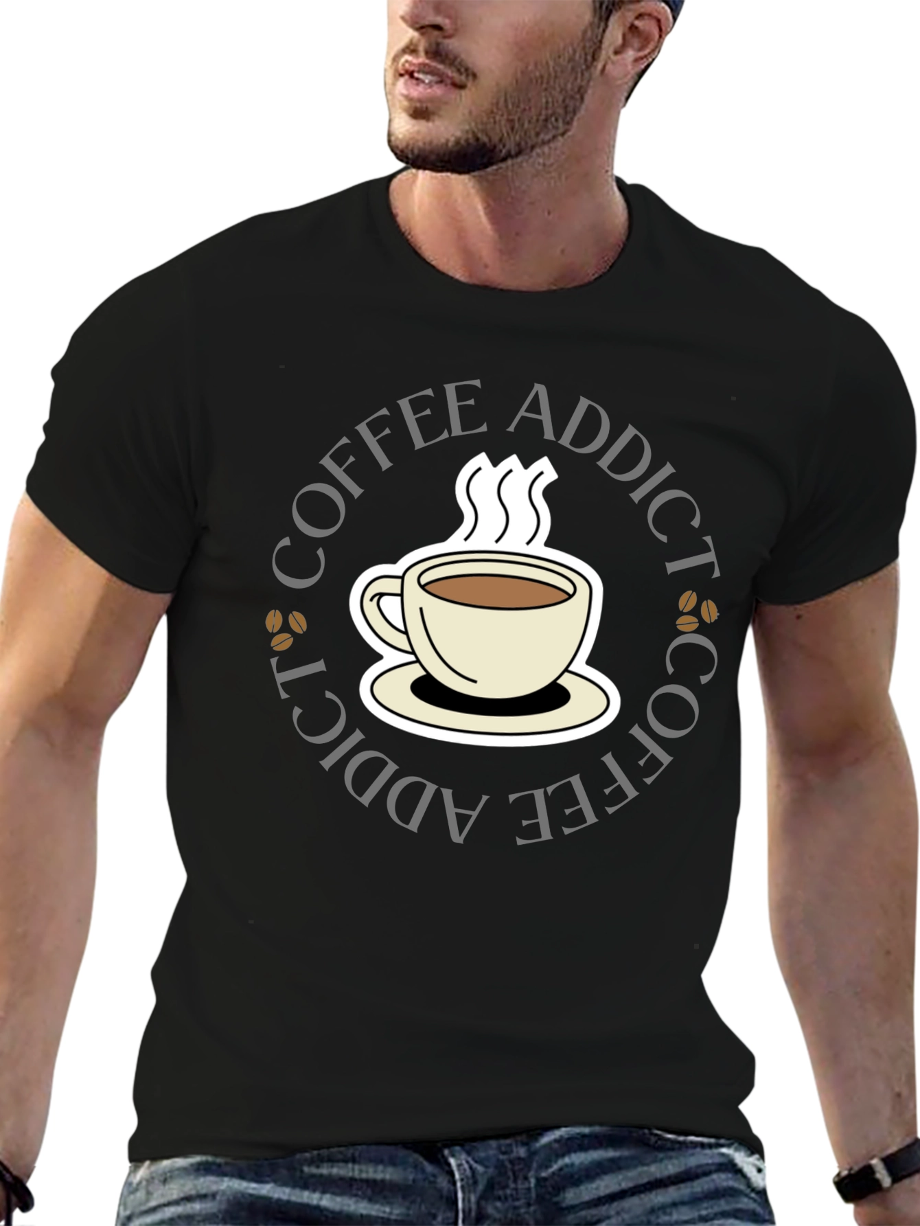 Coffee Addict Black T-Shirt