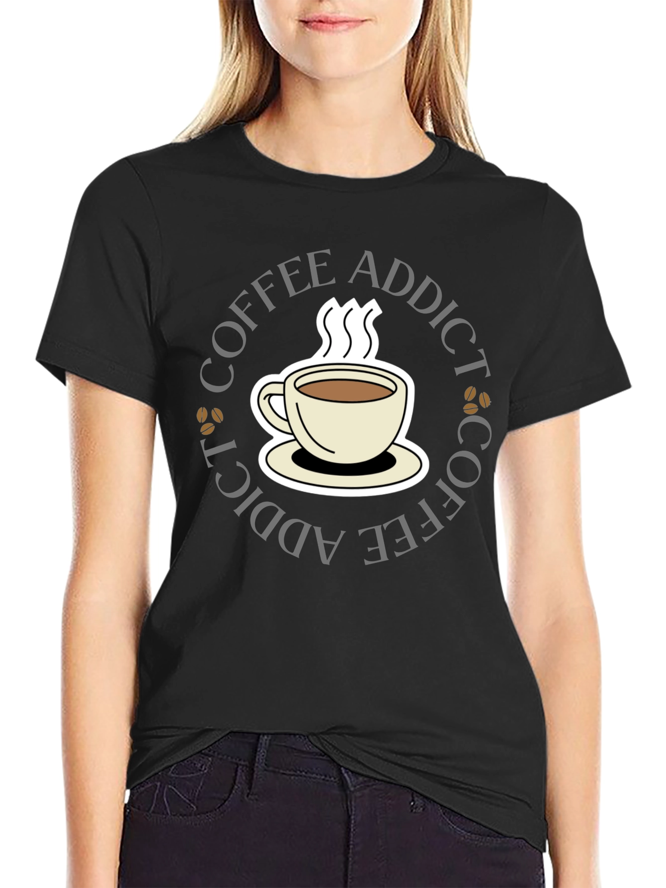 Coffee Addict Black T-Shirt