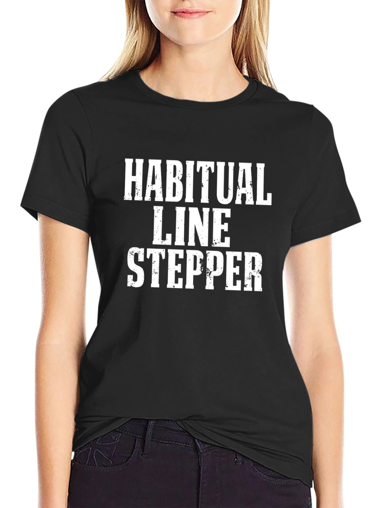 Habitual Line Stepper Black T-Shirt