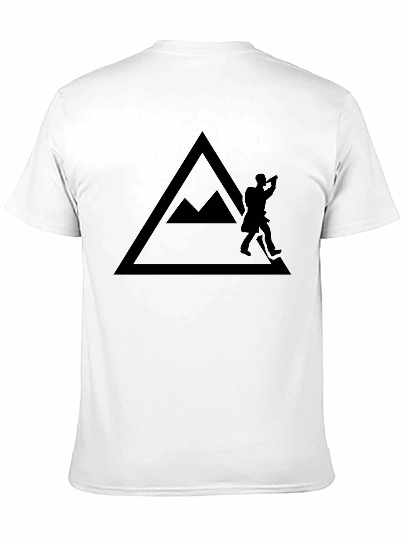 Mountain Hiker Graphic Tee - Black