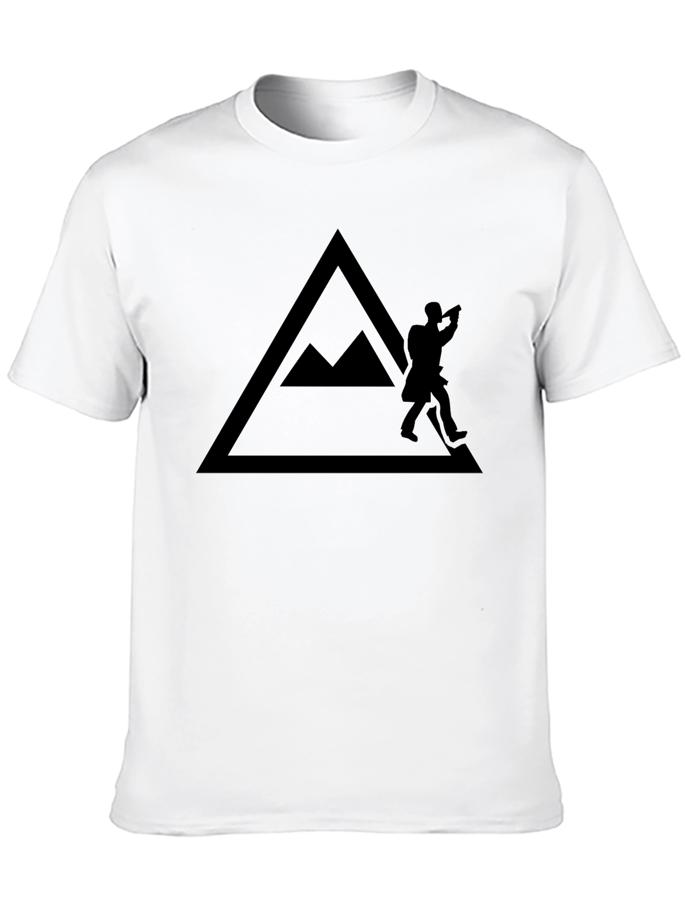 Mountain Hiker Graphic Tee - Black