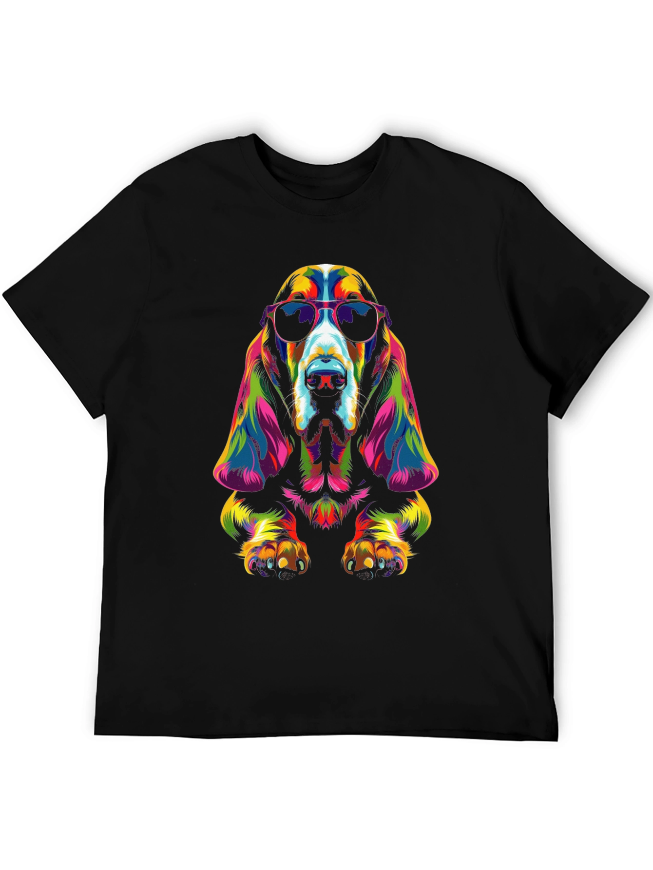 Cool Dog Graphic T-Shirt - Black