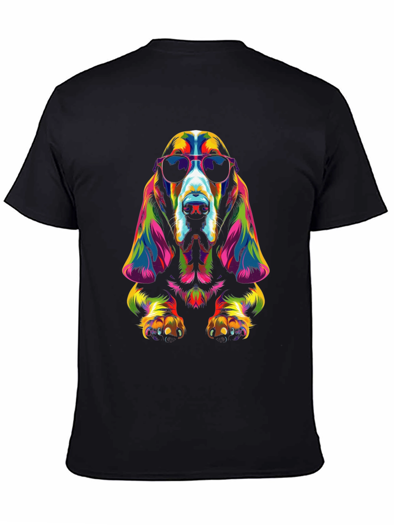 Cool Dog Graphic T-Shirt - Black