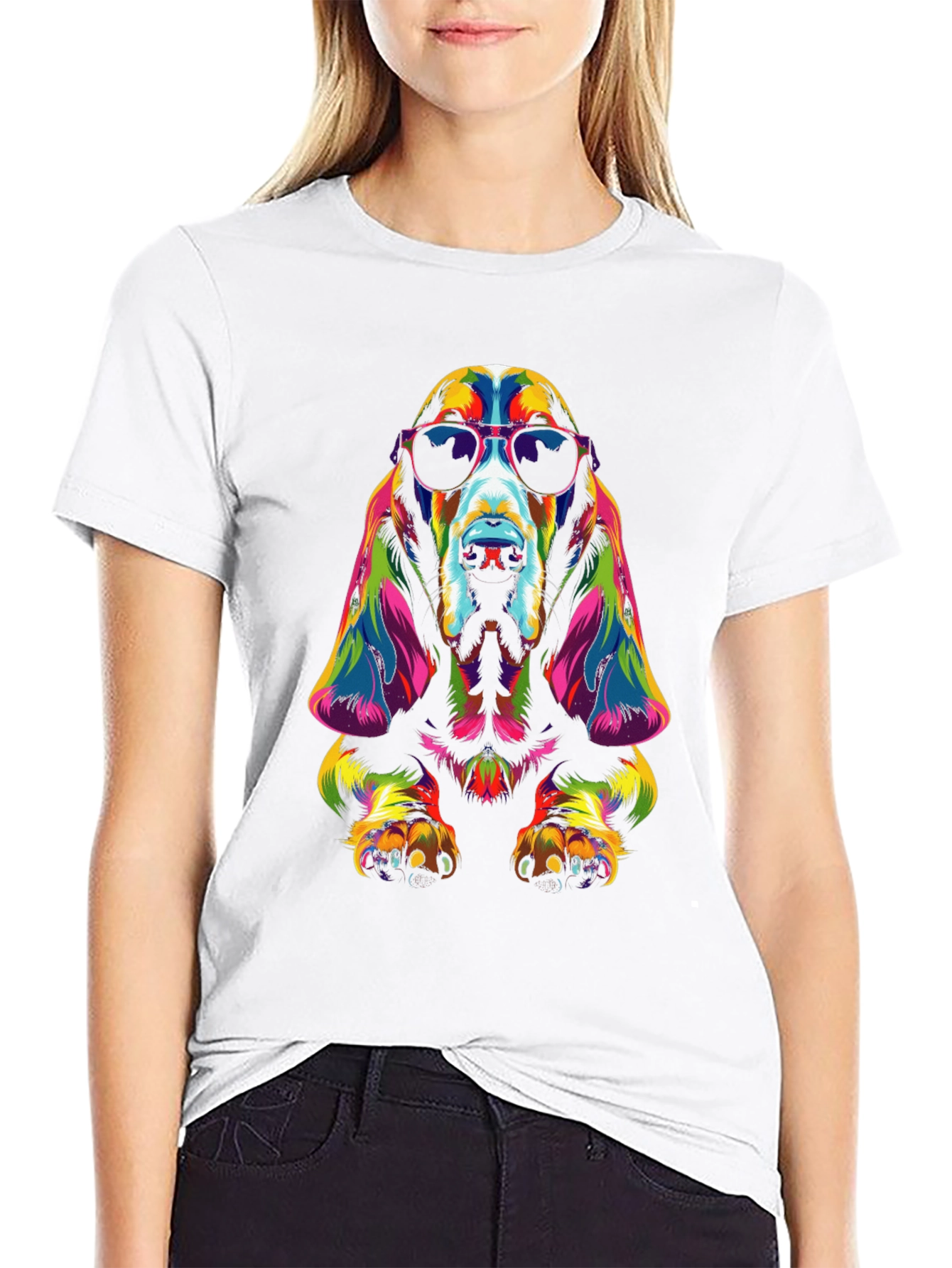Cool Dog Graphic T-Shirt - Black