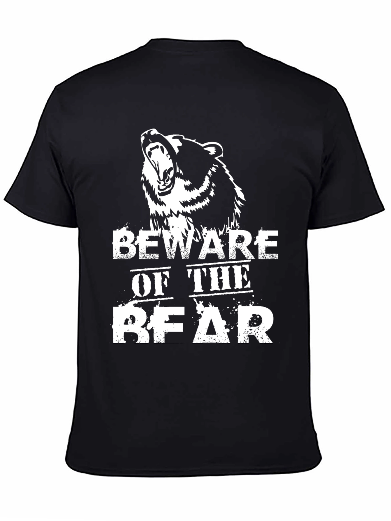 Beware of the Bear Graphic Tee - Black