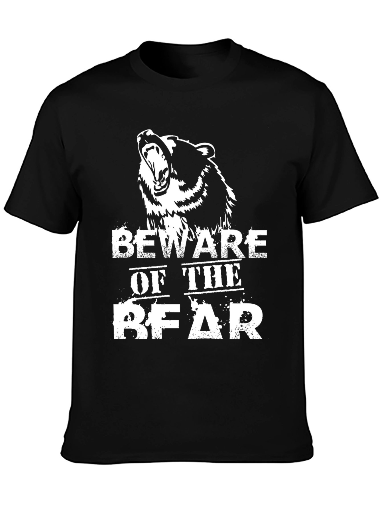 Beware of the Bear Graphic Tee - Black
