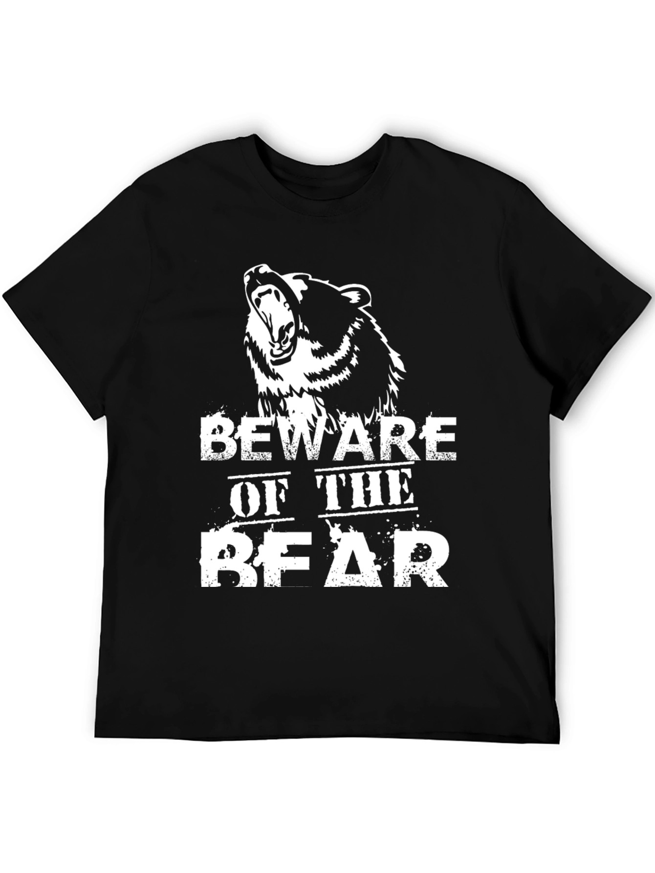 Beware of the Bear Graphic Tee - Black