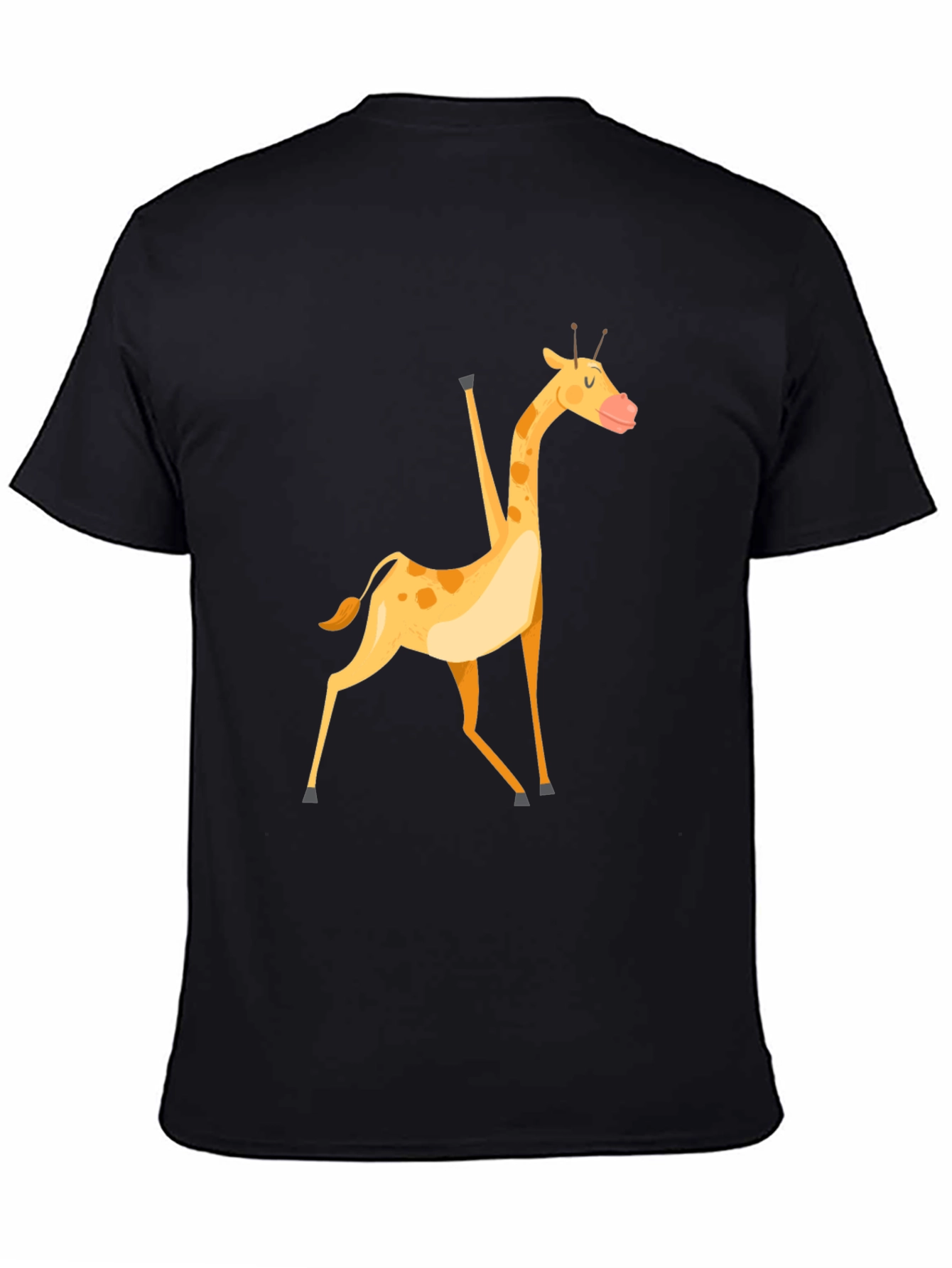Giraffe Graphic Tee - Unisex Black T-Shirt