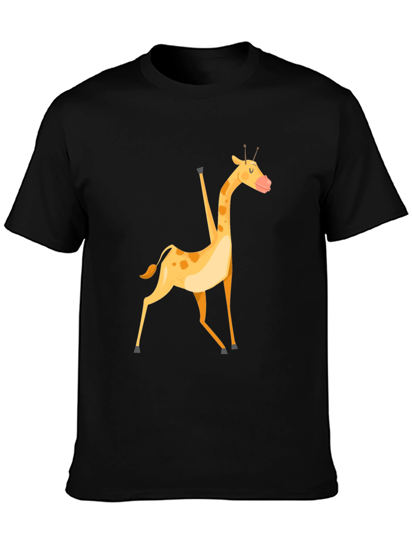Giraffe Graphic Tee - Unisex Black T-Shirt