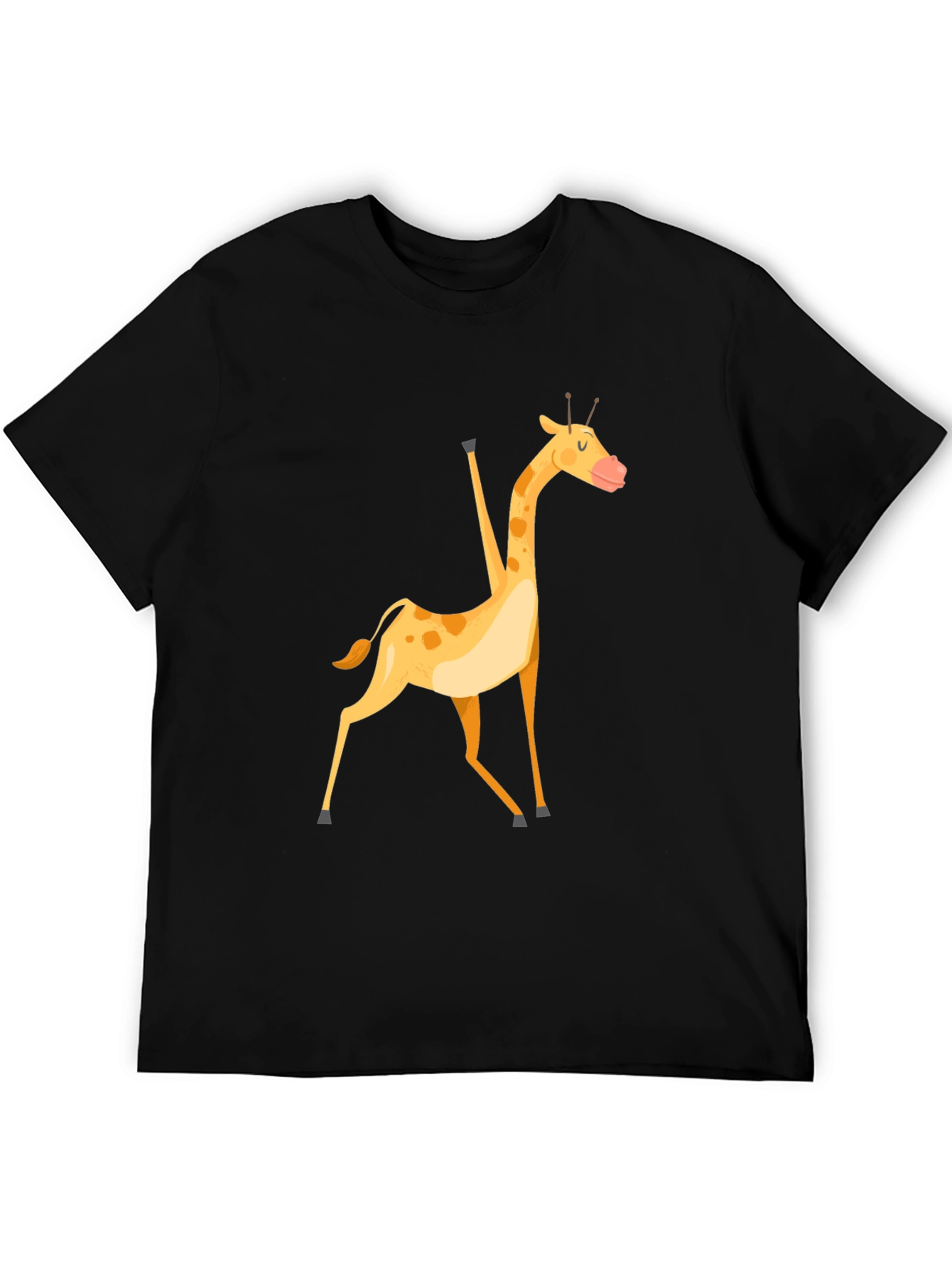 Giraffe Graphic Tee - Unisex Black T-Shirt