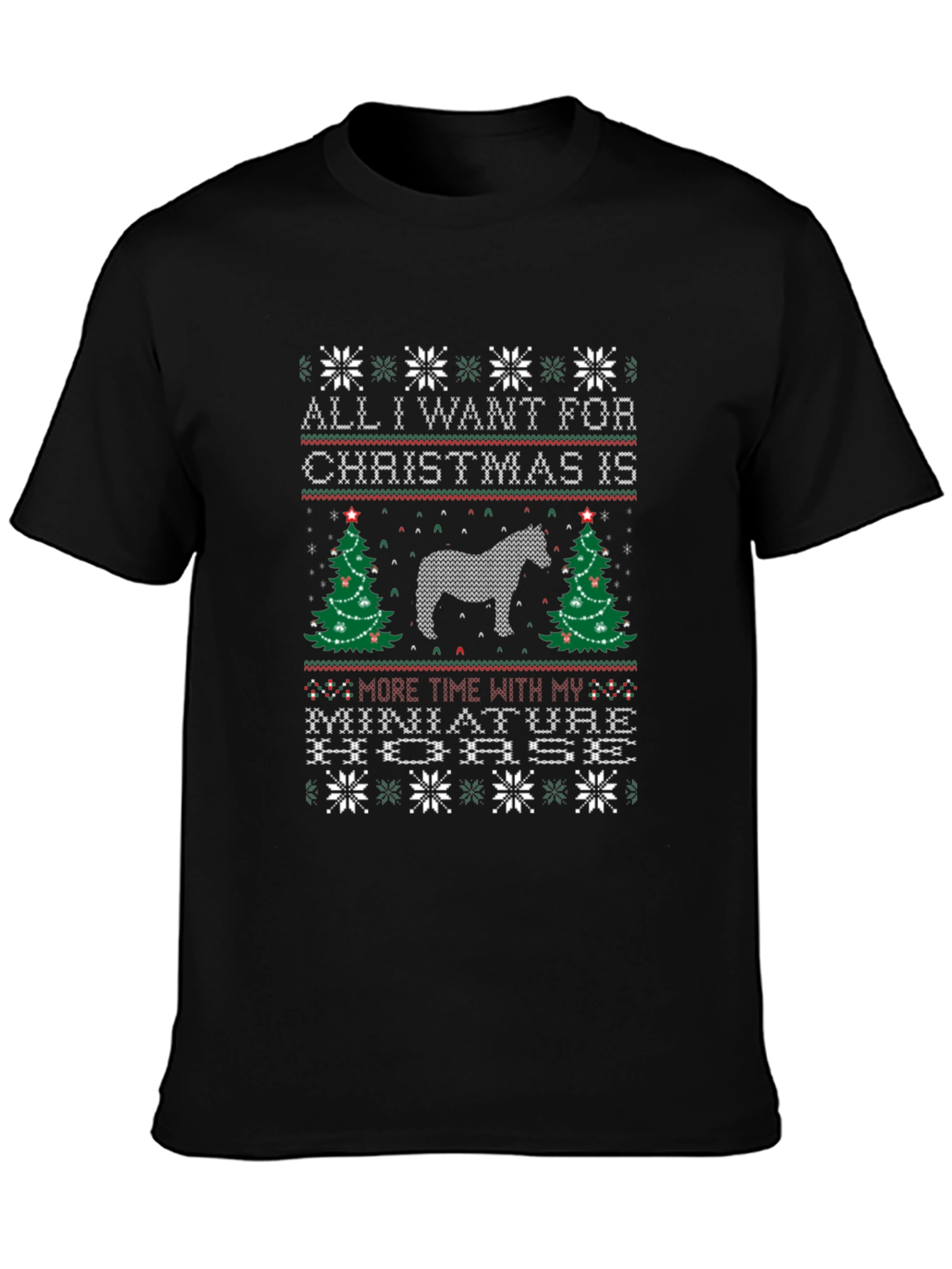 Miniature Horse Christmas T-Shirt