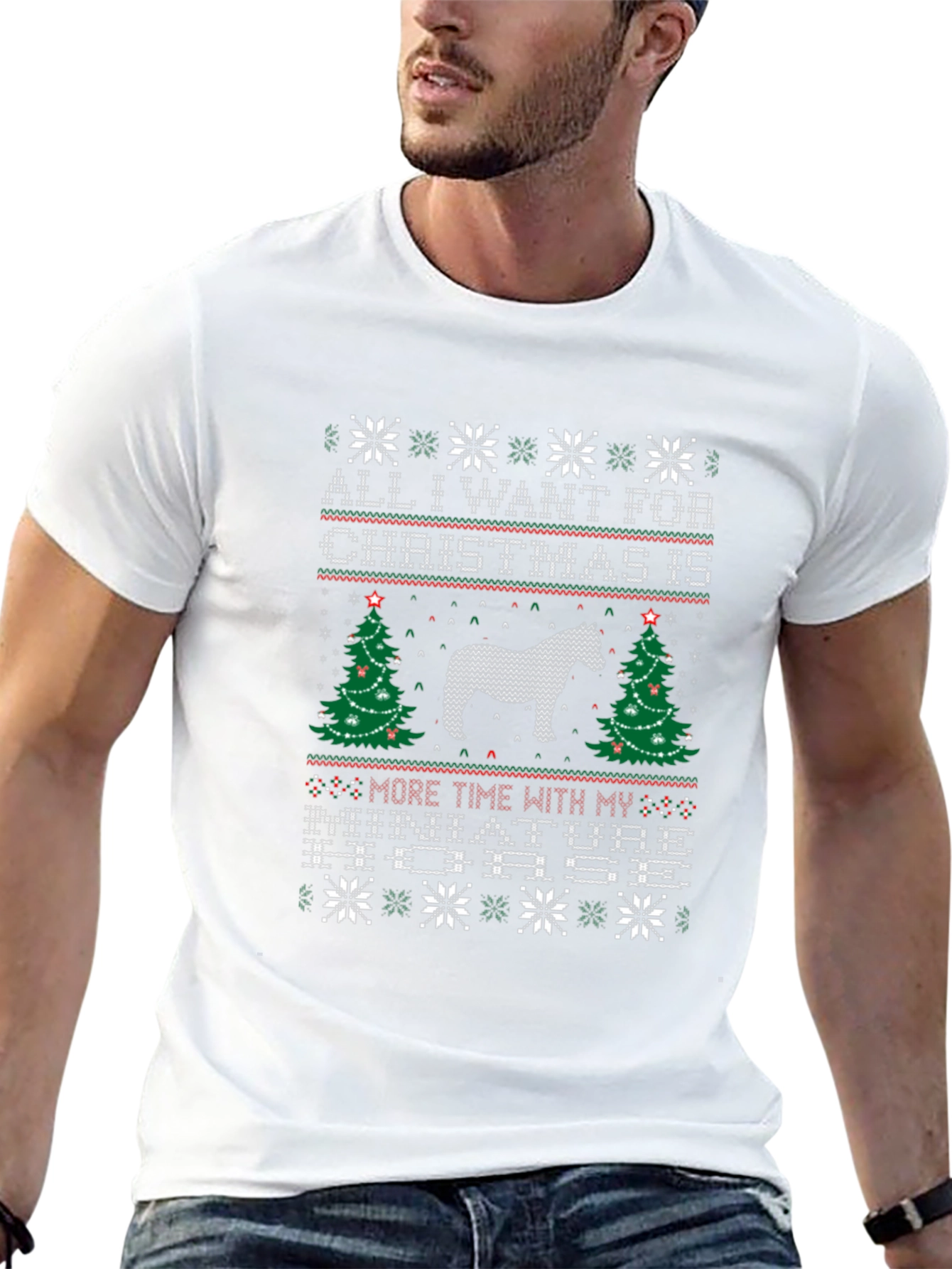 Miniature Horse Christmas T-Shirt