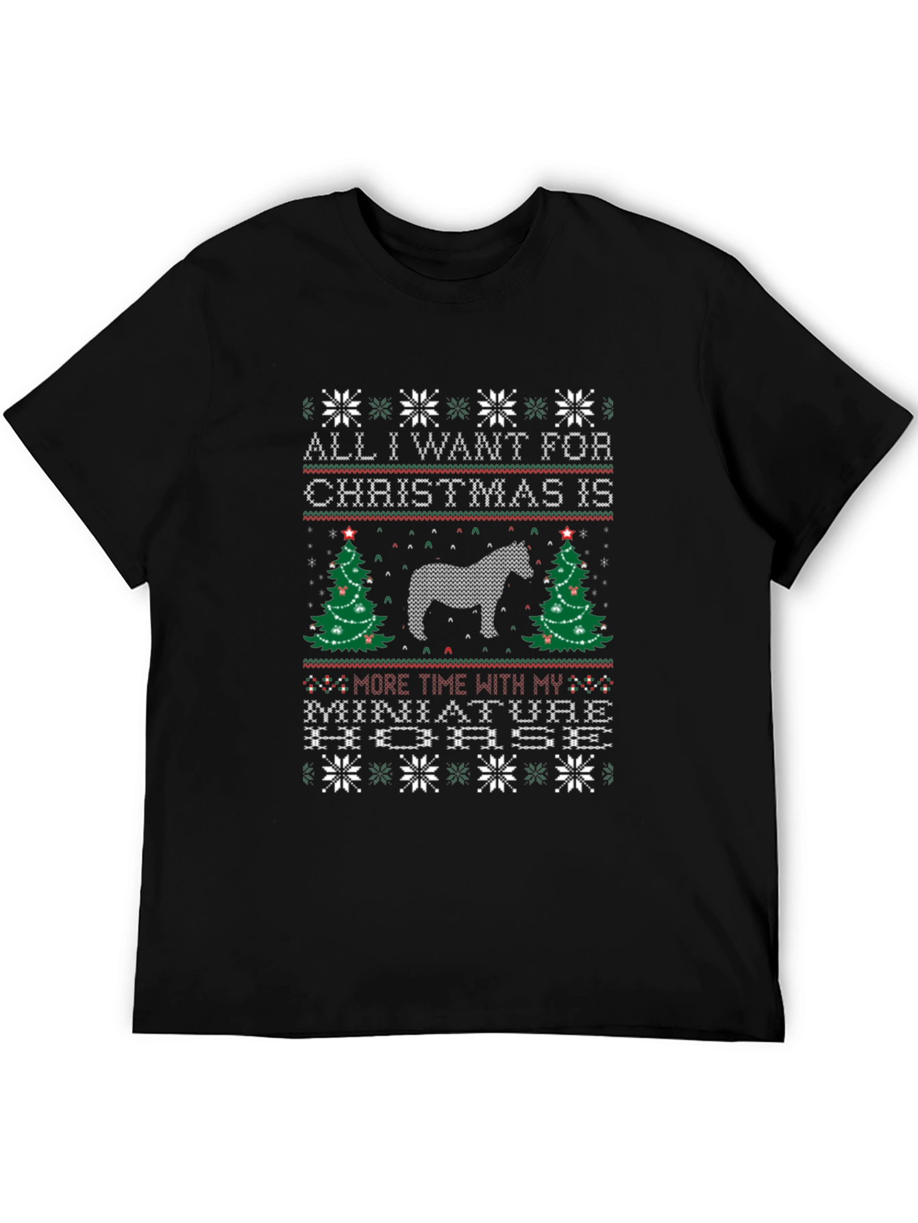 Miniature Horse Christmas T-Shirt
