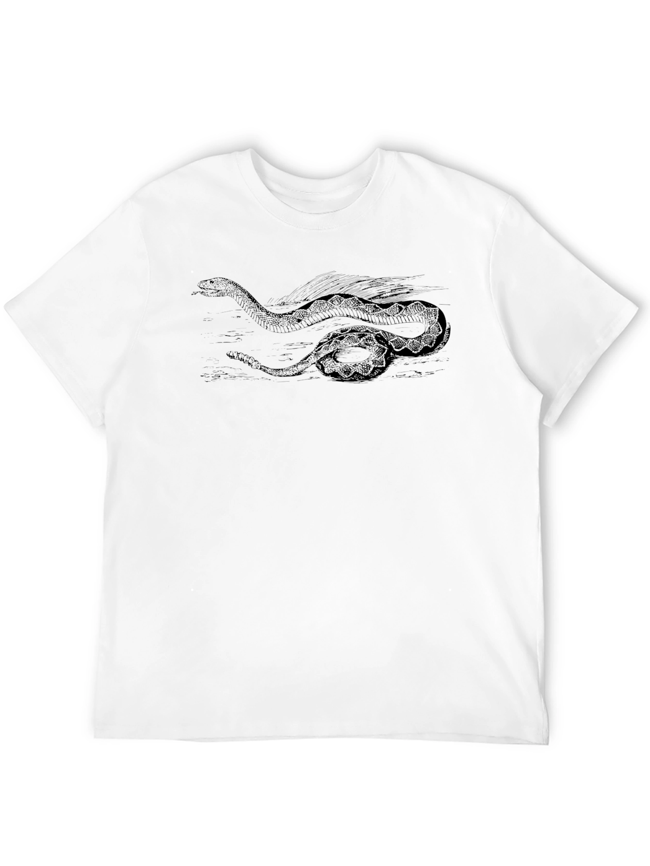 Black Snake Graphic Tee - Stylish Comfort