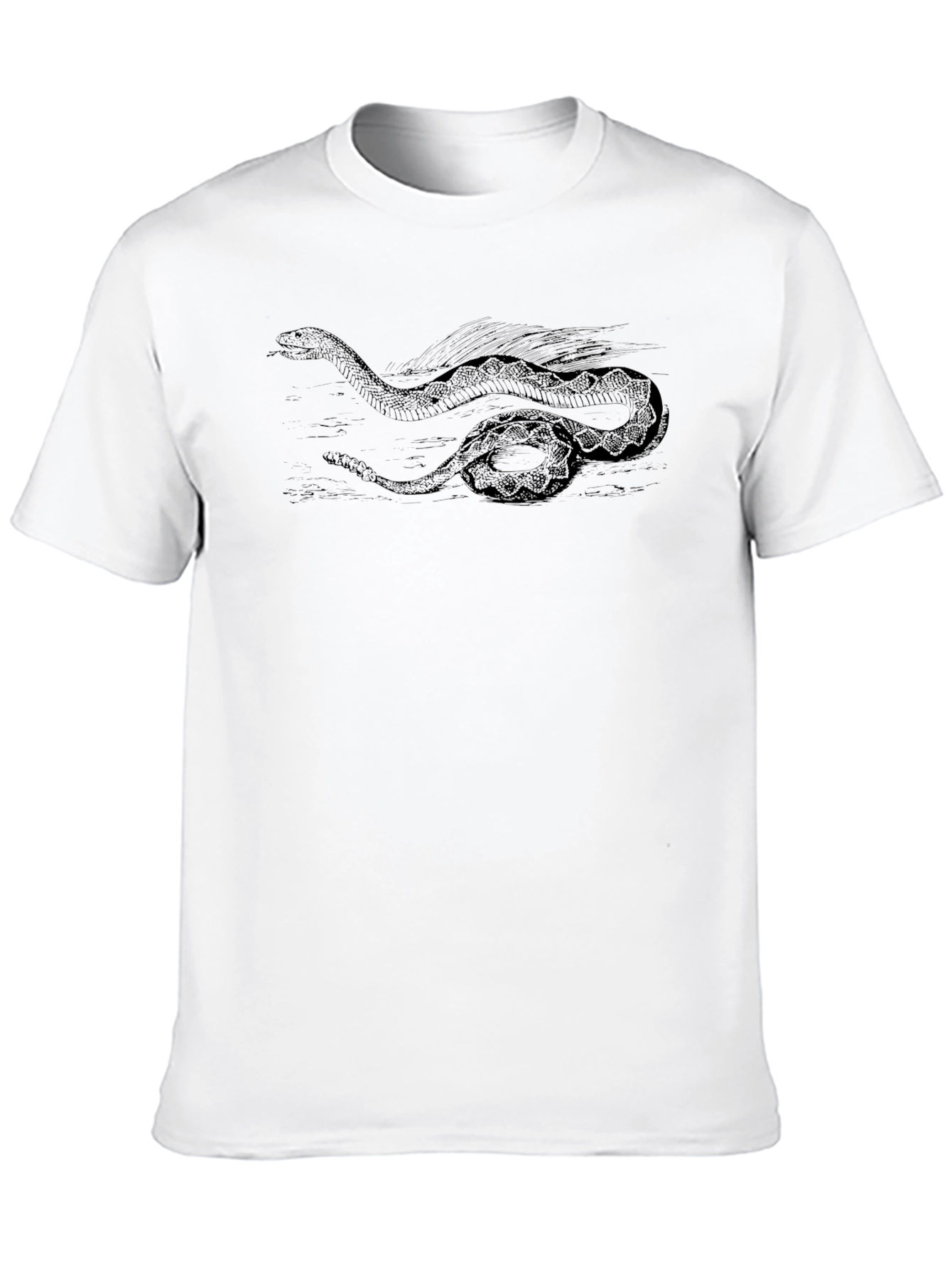 Black Snake Graphic Tee - Stylish Comfort