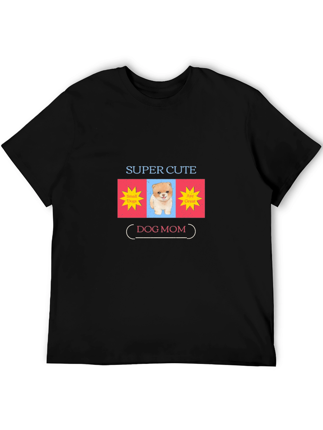 Super Cute Dog Mom Graphic T-Shirt