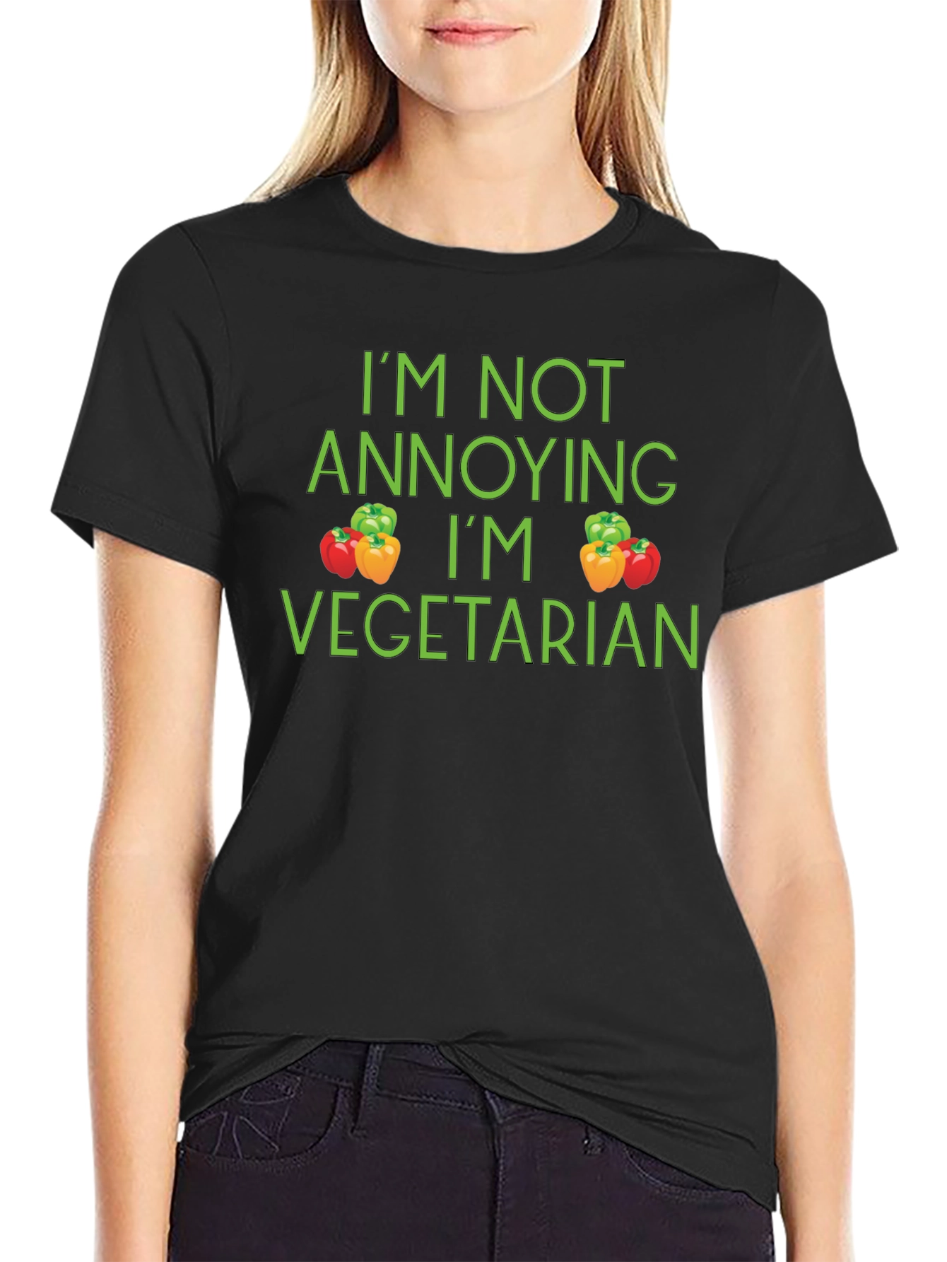 Funny Vegetarian T-Shirt - Im Not Annoying Tee