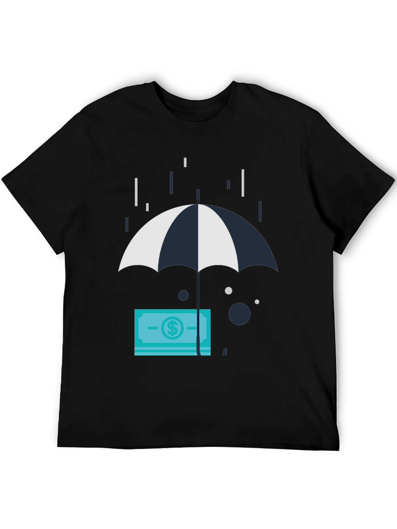 Money Under Umbrella Graphic T-Shirt