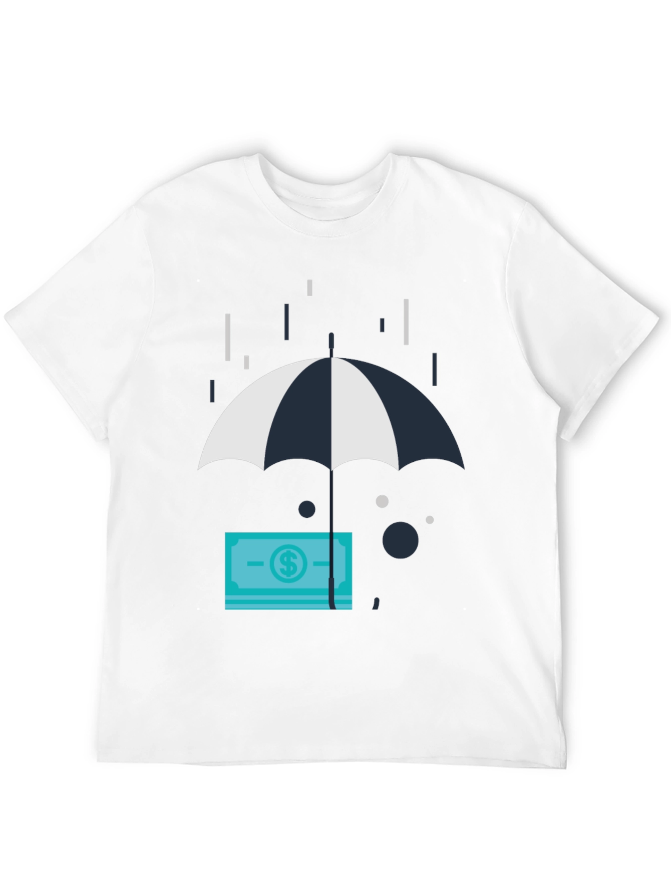 Money Under Umbrella Graphic T-Shirt