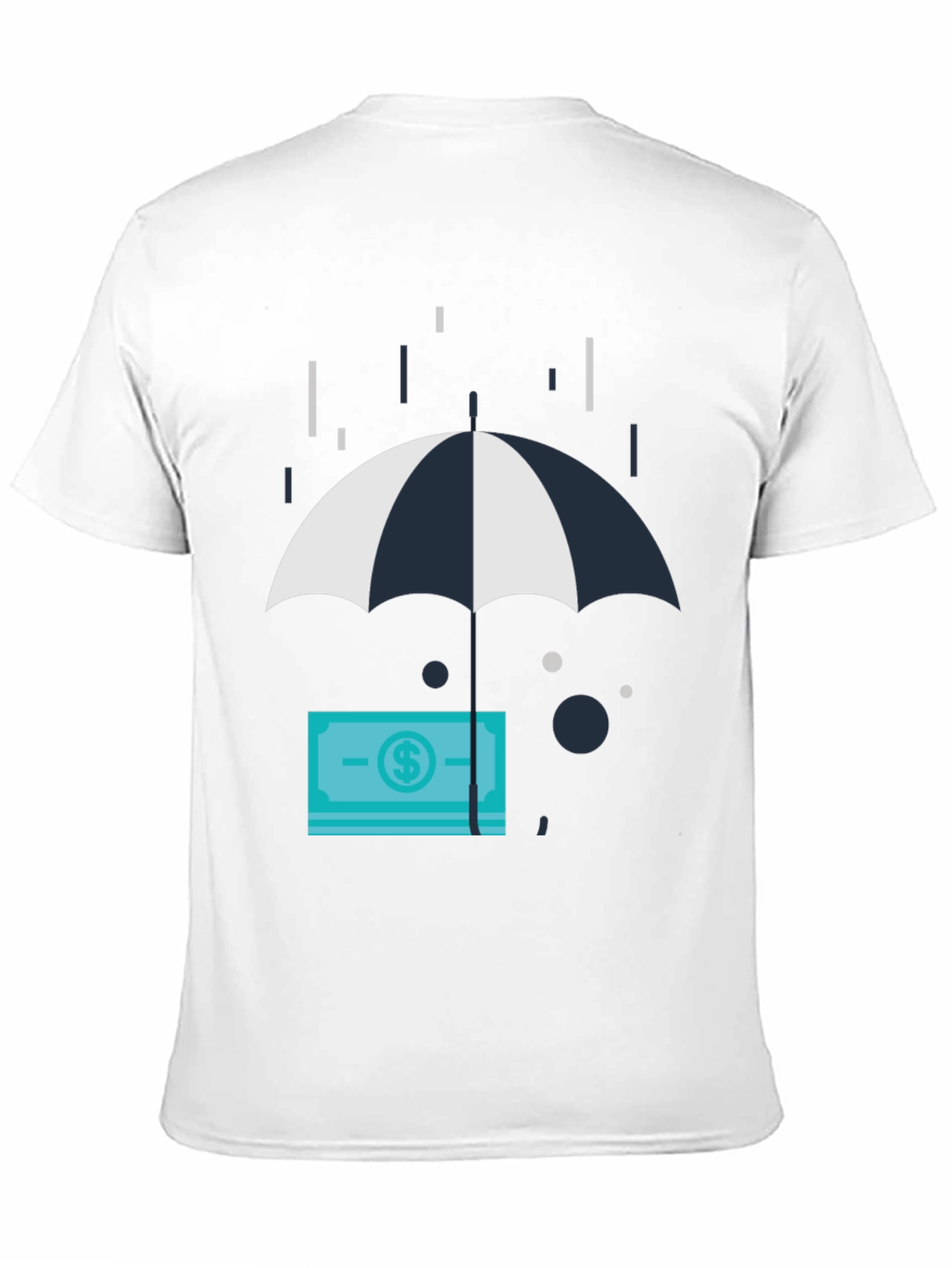 Money Under Umbrella Graphic T-Shirt