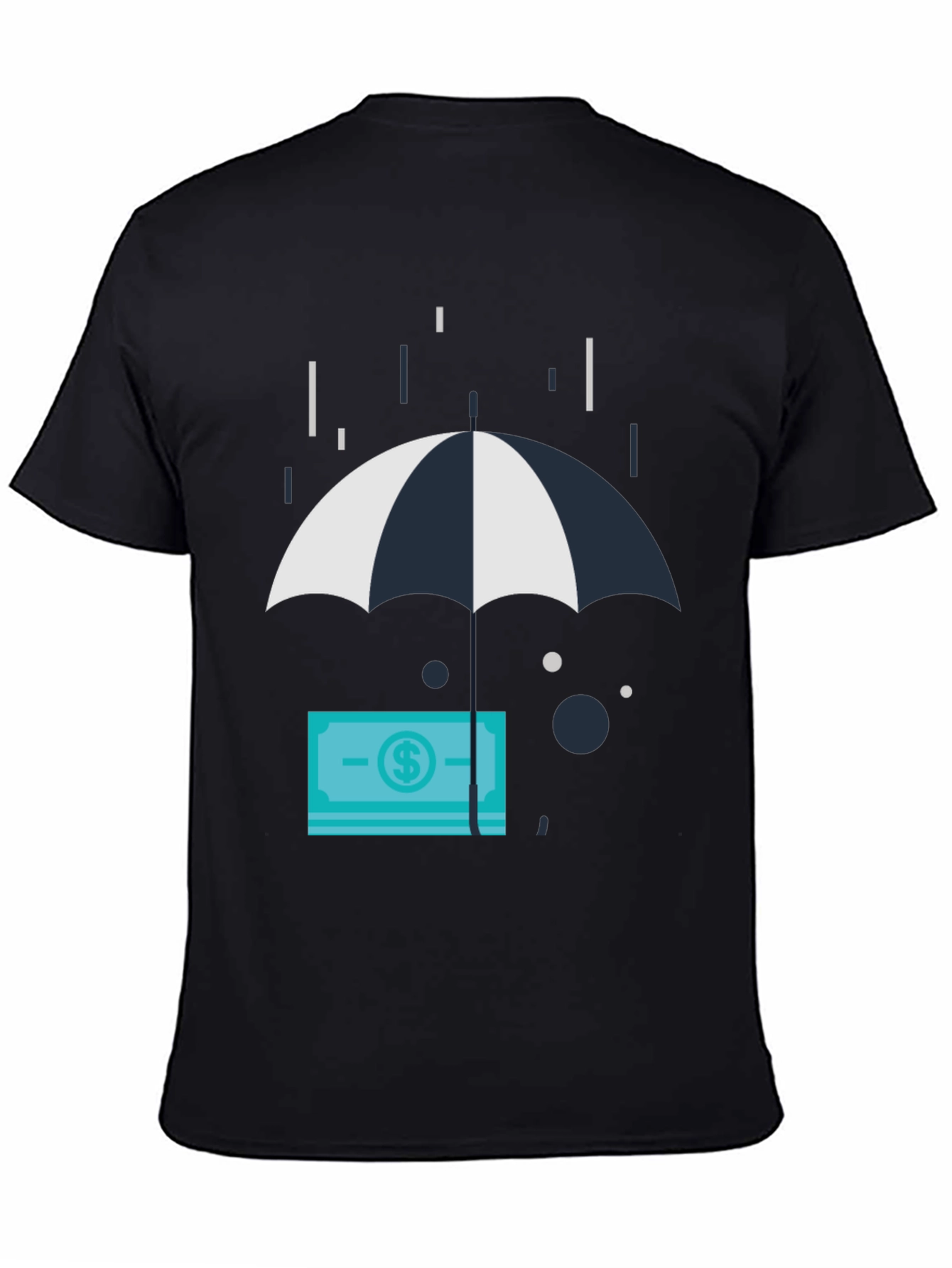 Money Under Umbrella Graphic T-Shirt
