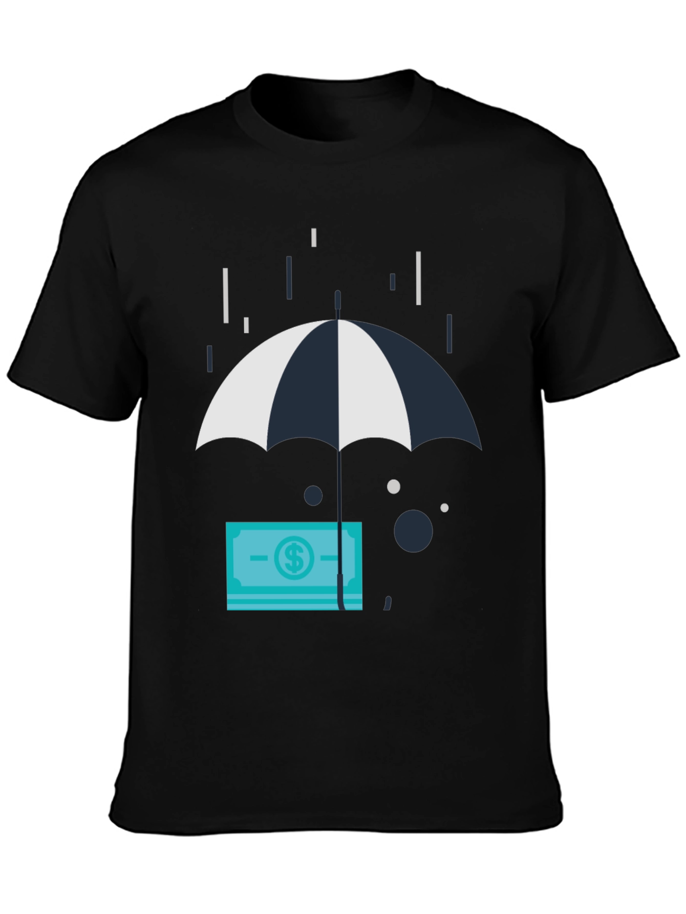 Money Under Umbrella Graphic T-Shirt