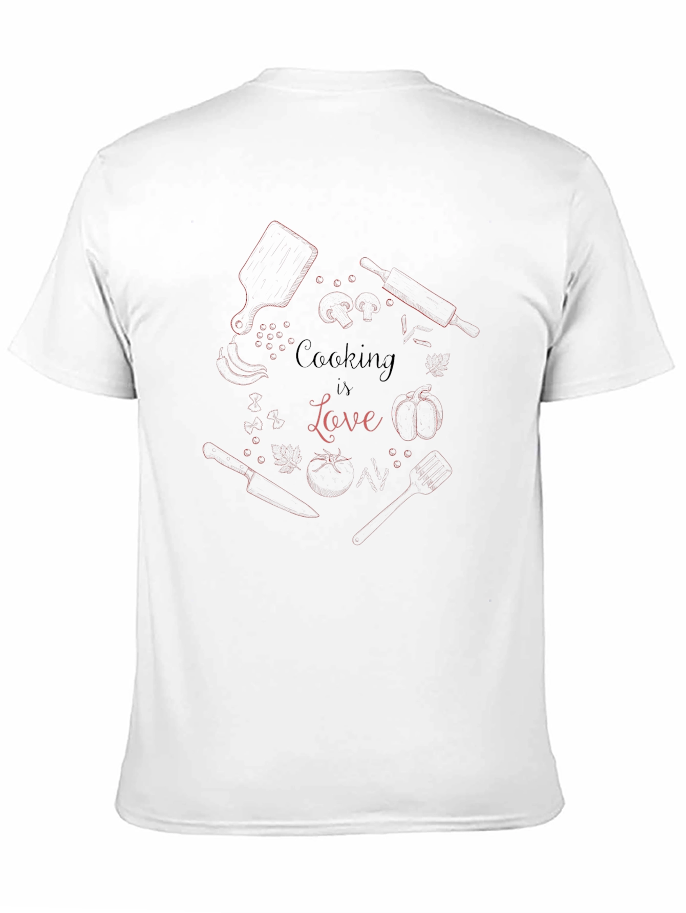 Cooking is Love Graphic Tee - Black T-Shirt