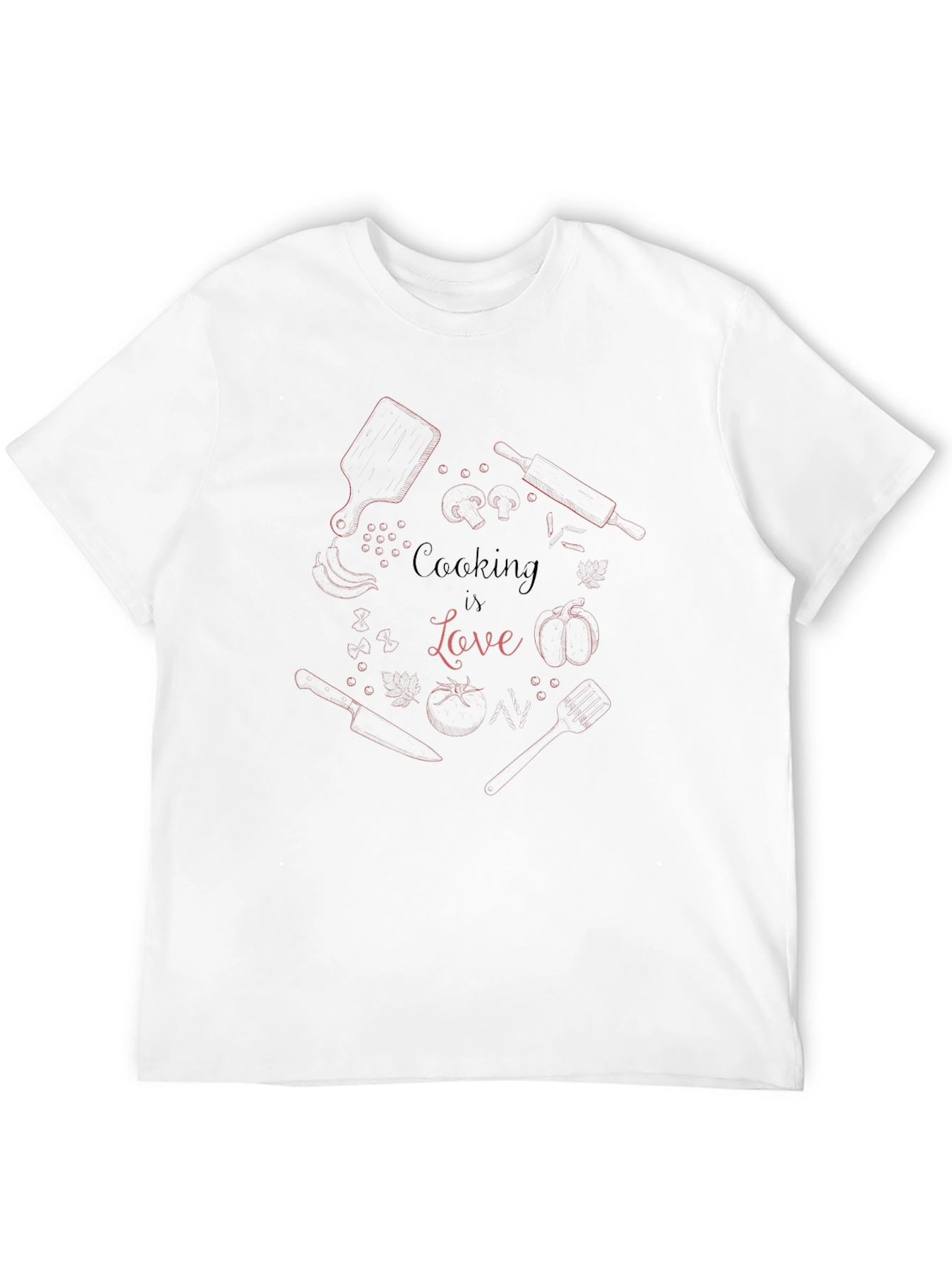 Cooking is Love Graphic Tee - Black T-Shirt