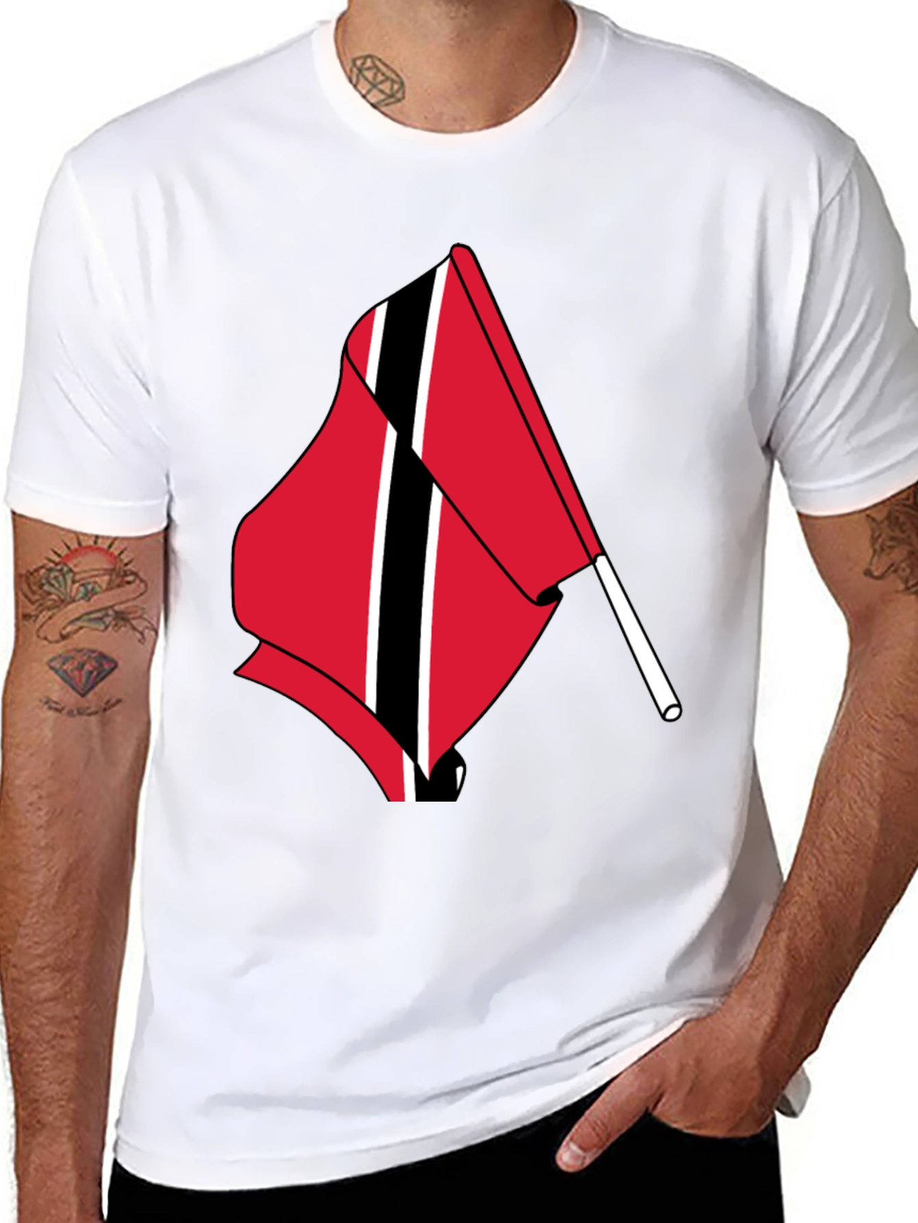 Trinidad & Tobago Flag Graphic T-Shirt