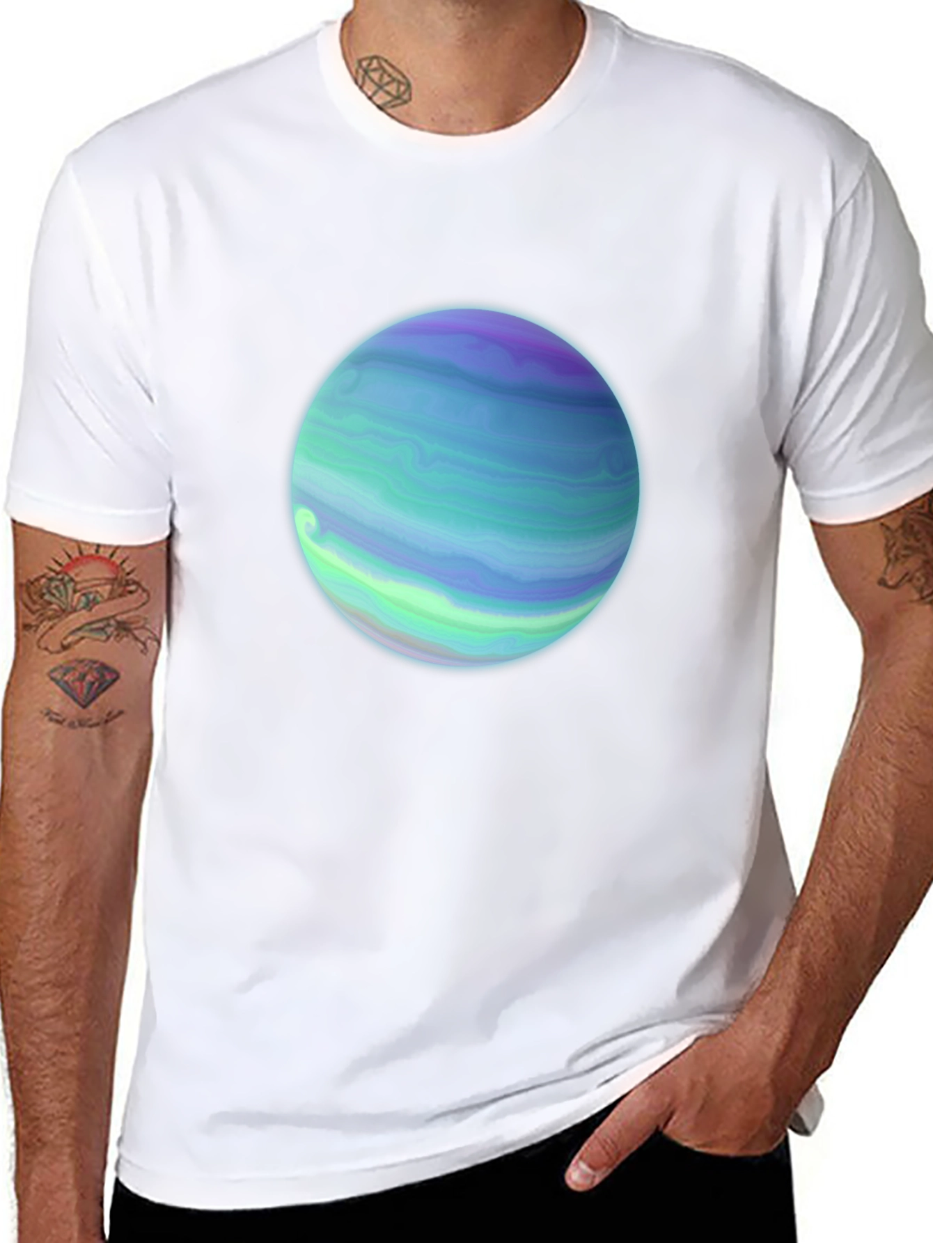 Planet Graphic Tee - Casual Style