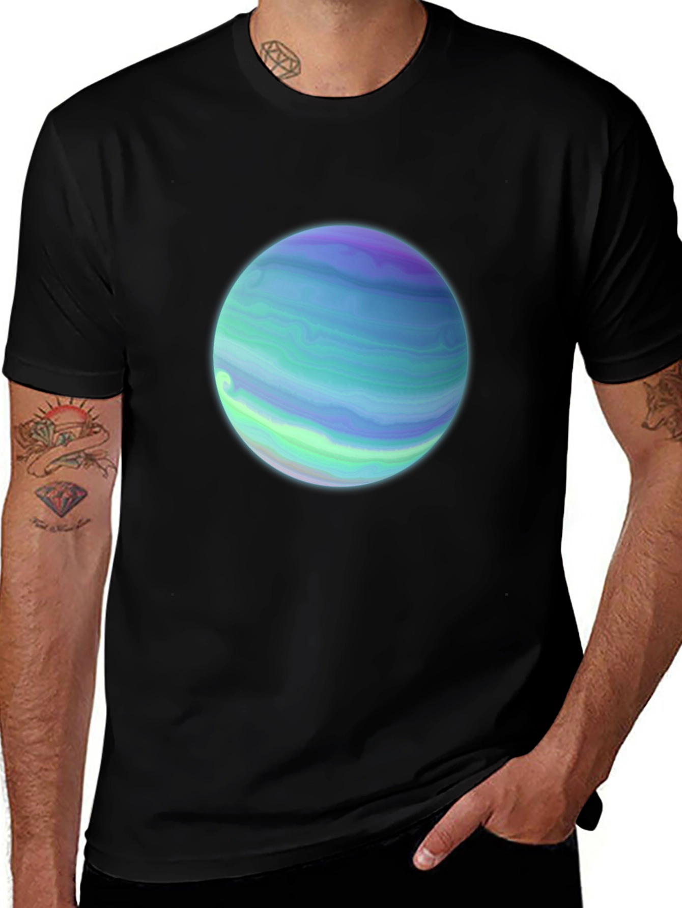 Planet Graphic Tee - Casual Style