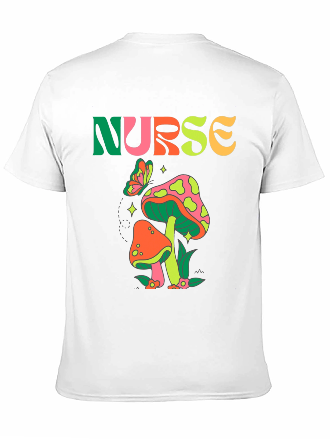 Retro Nurse Mushroom Graphic Tee
