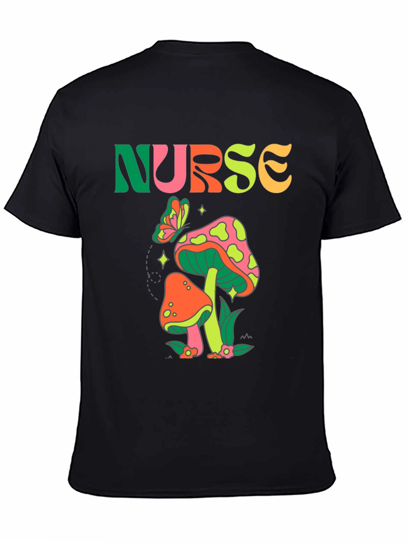 Retro Nurse Mushroom Graphic Tee