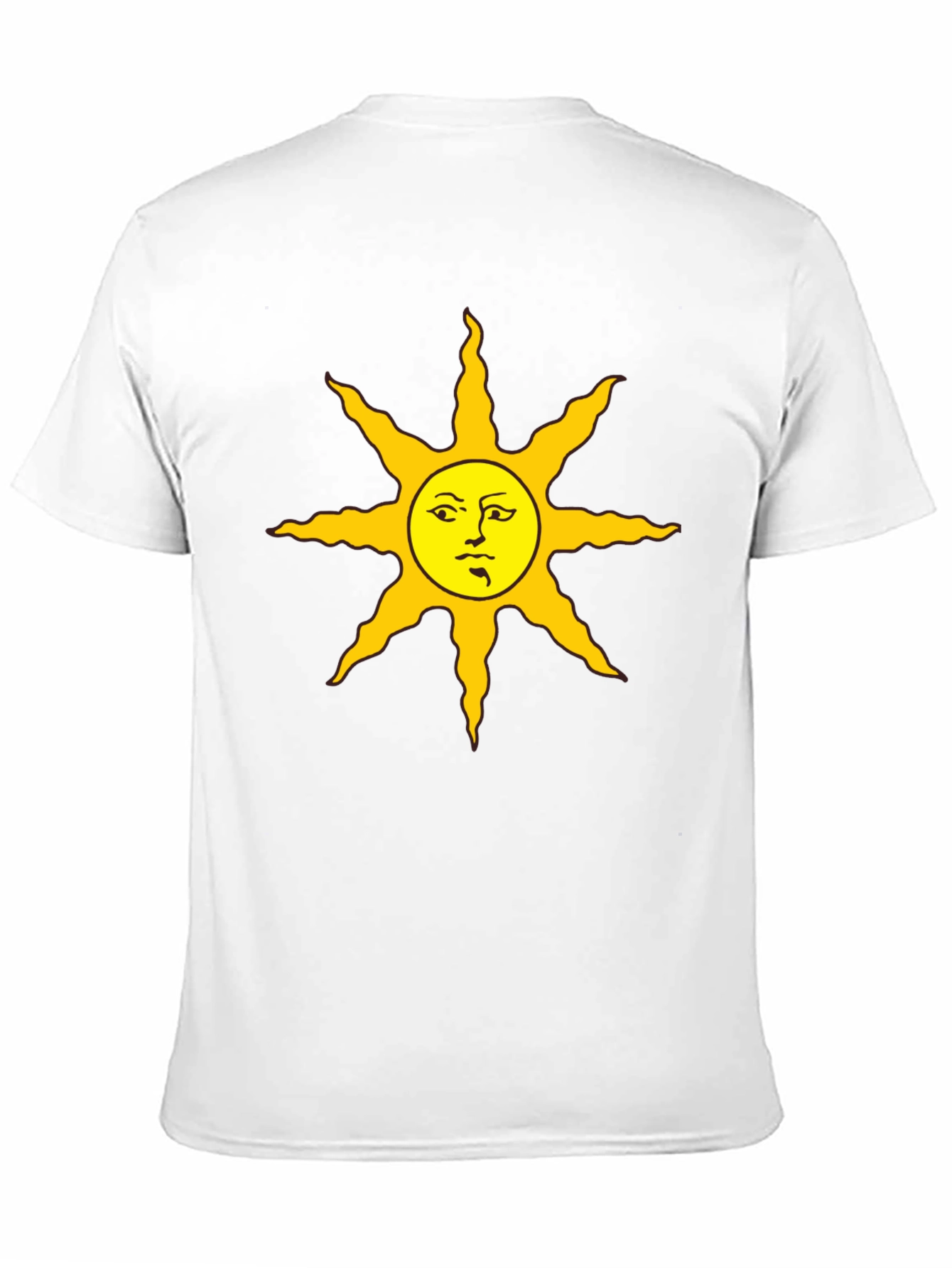 Sun Graphic Print Black T-Shirt