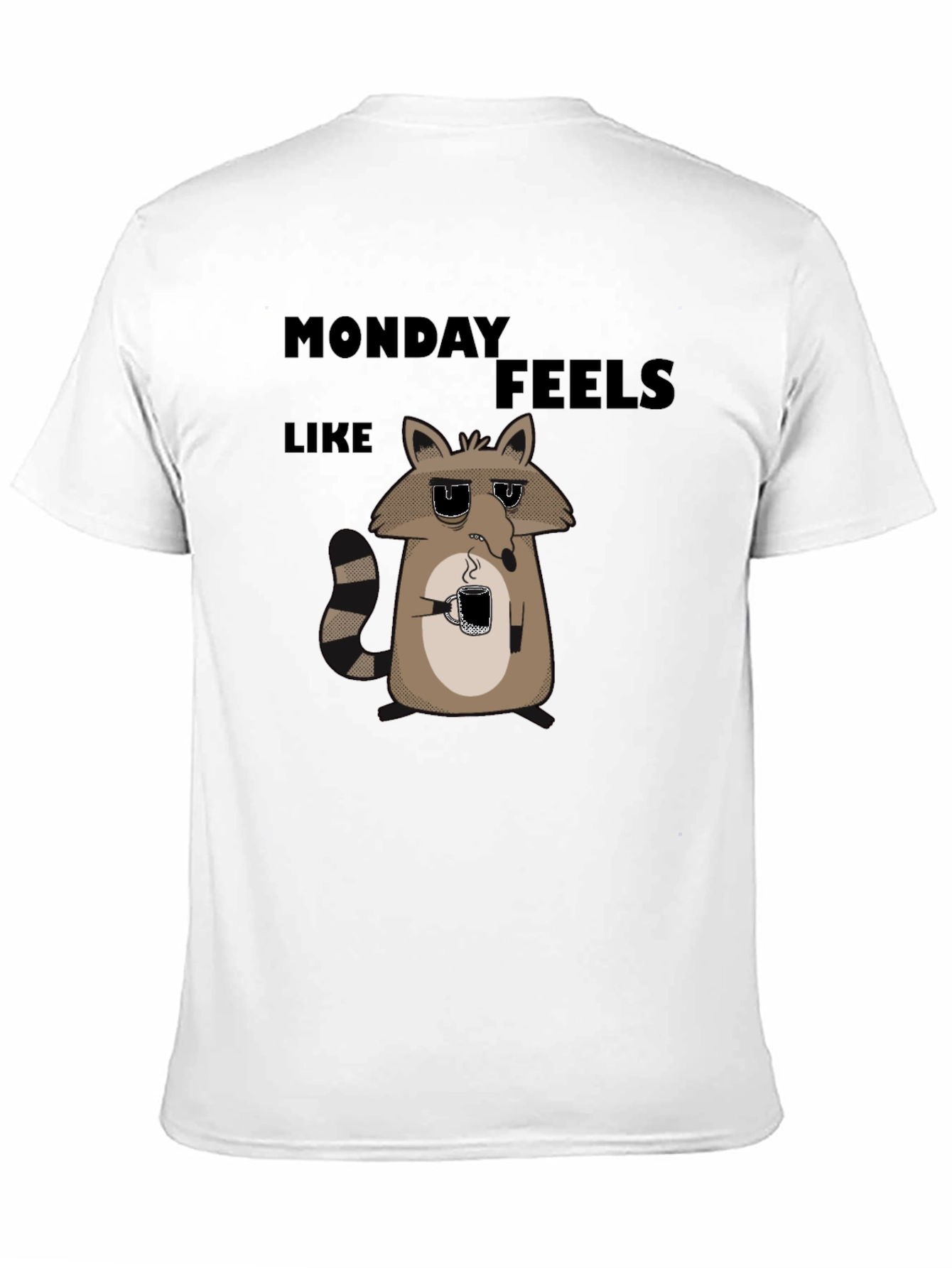 Monday Feels Raccoon Graphic T-Shirt
