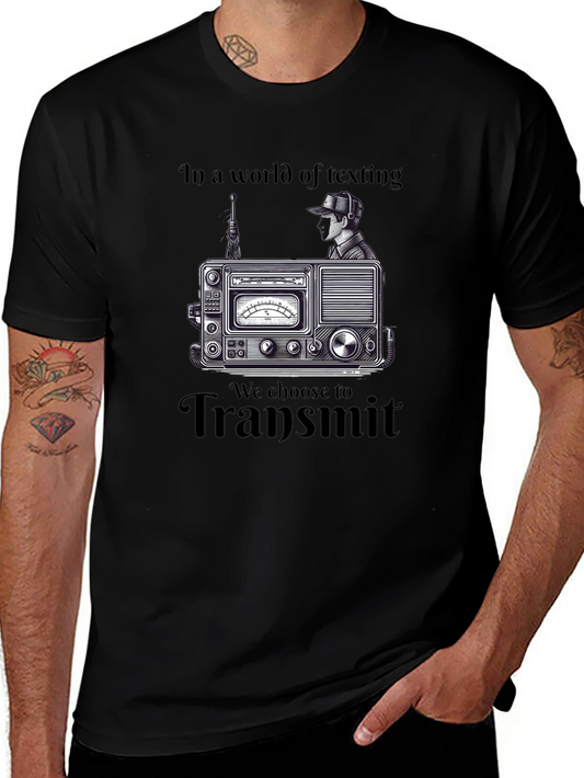 Transmit T-Shirt: Retro Radio Design for Ham Radio Enthusiasts