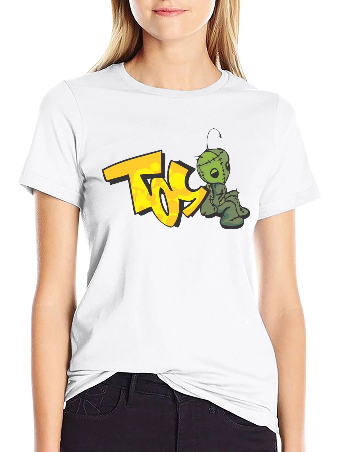 Black Tee with TOS Graphic