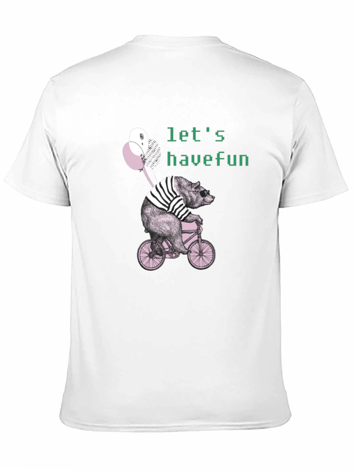Bear on Bike Graphic T-Shirt